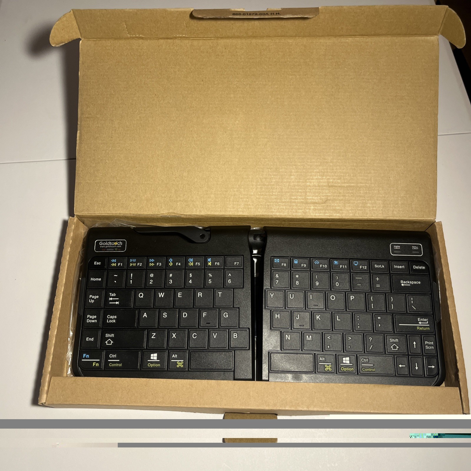 Goldtouch Keyboard SK-2770 Wireless Bluetooth Adjustable Ergonomic Tested