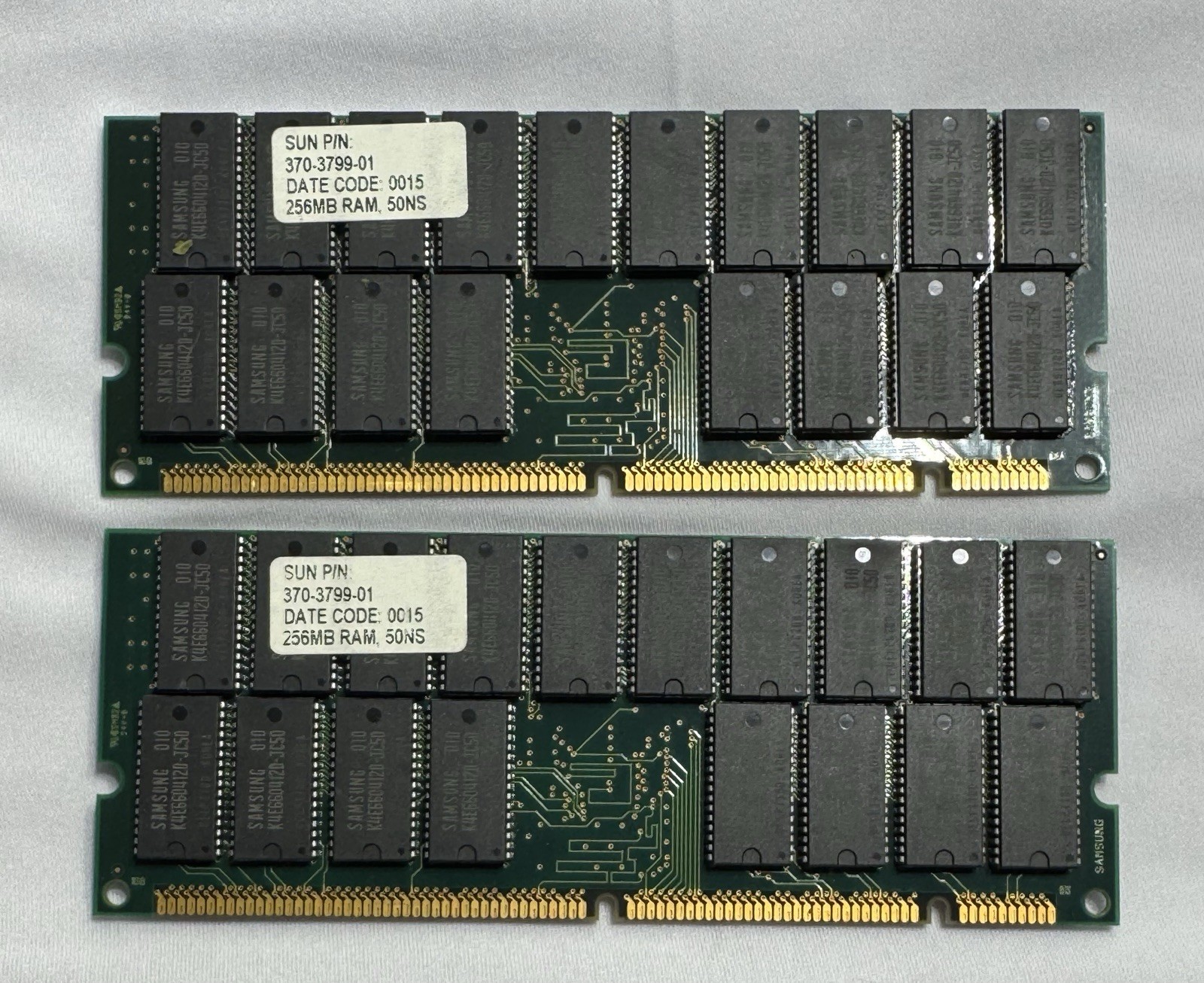 Sun X7039A 512MB Kit - 2x 370-3799 256MB DIMMs / TESTED Sun Ultra 10 Workstation