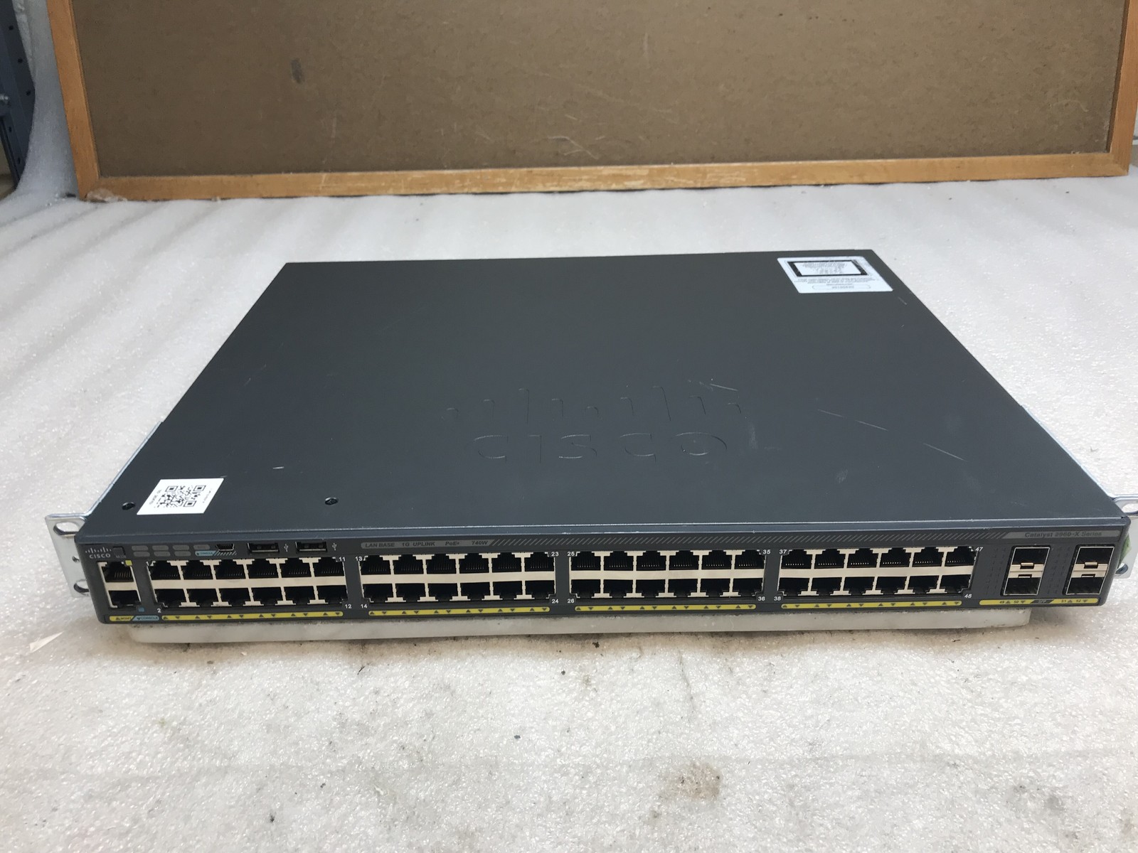 Cisco Catalyst 2960X WS-C2960X-48FPS-L 48-Port Gigabit PoE+ Ethernet Switch