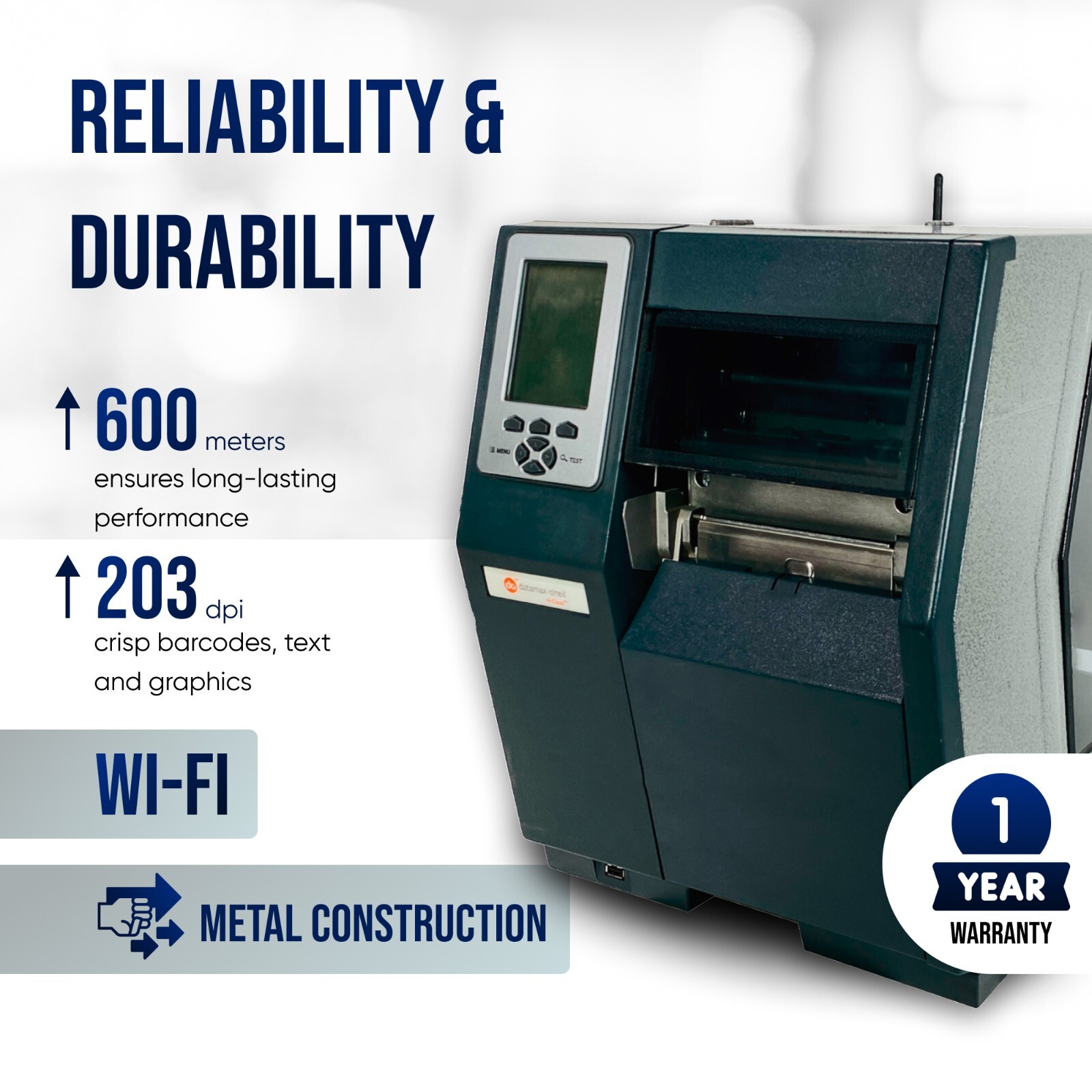 MINT CONDITION Datamax H-4212X Industrial Thermal Transfer Label Printer WiFi