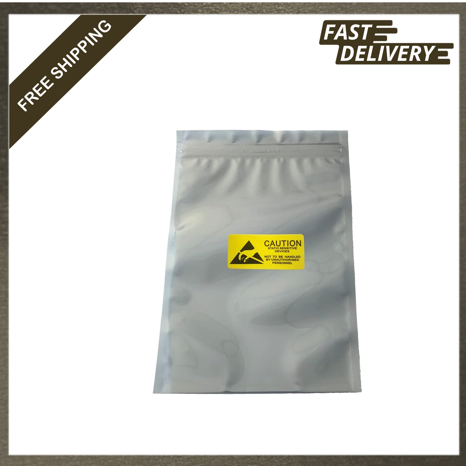 Anti Static Bags 5.9x7.87 Inches Reusable Resealable Moisture Resistant Pack of