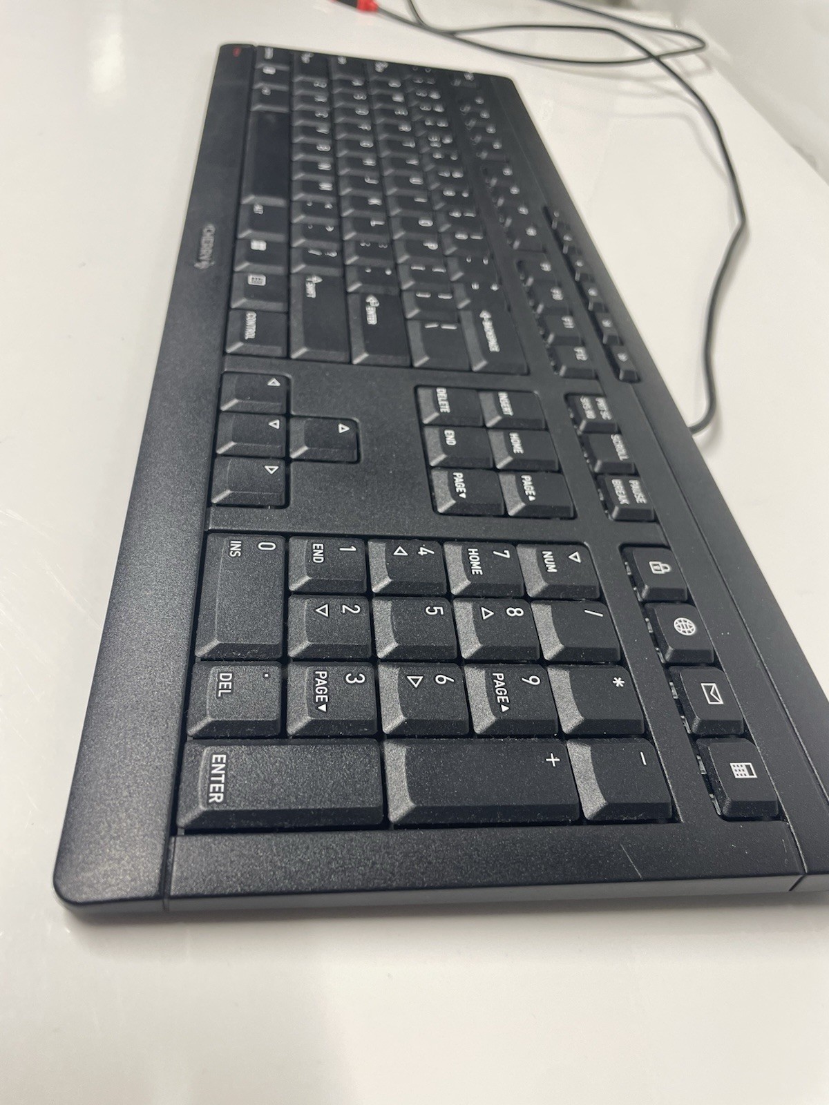 CHERRY JK8500EU2 Stream 104-key SX Scissor Mechanism Wired Keyboard - Black