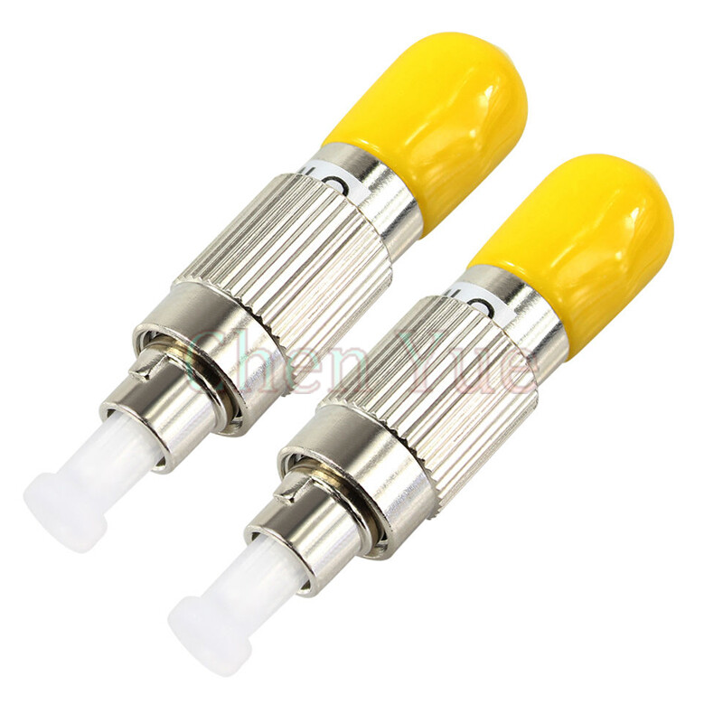 2pcs ST/UPC Female to FC/UPC Male ST-FC SM 9/125 Hybrid Adapter Optical Adaptor 