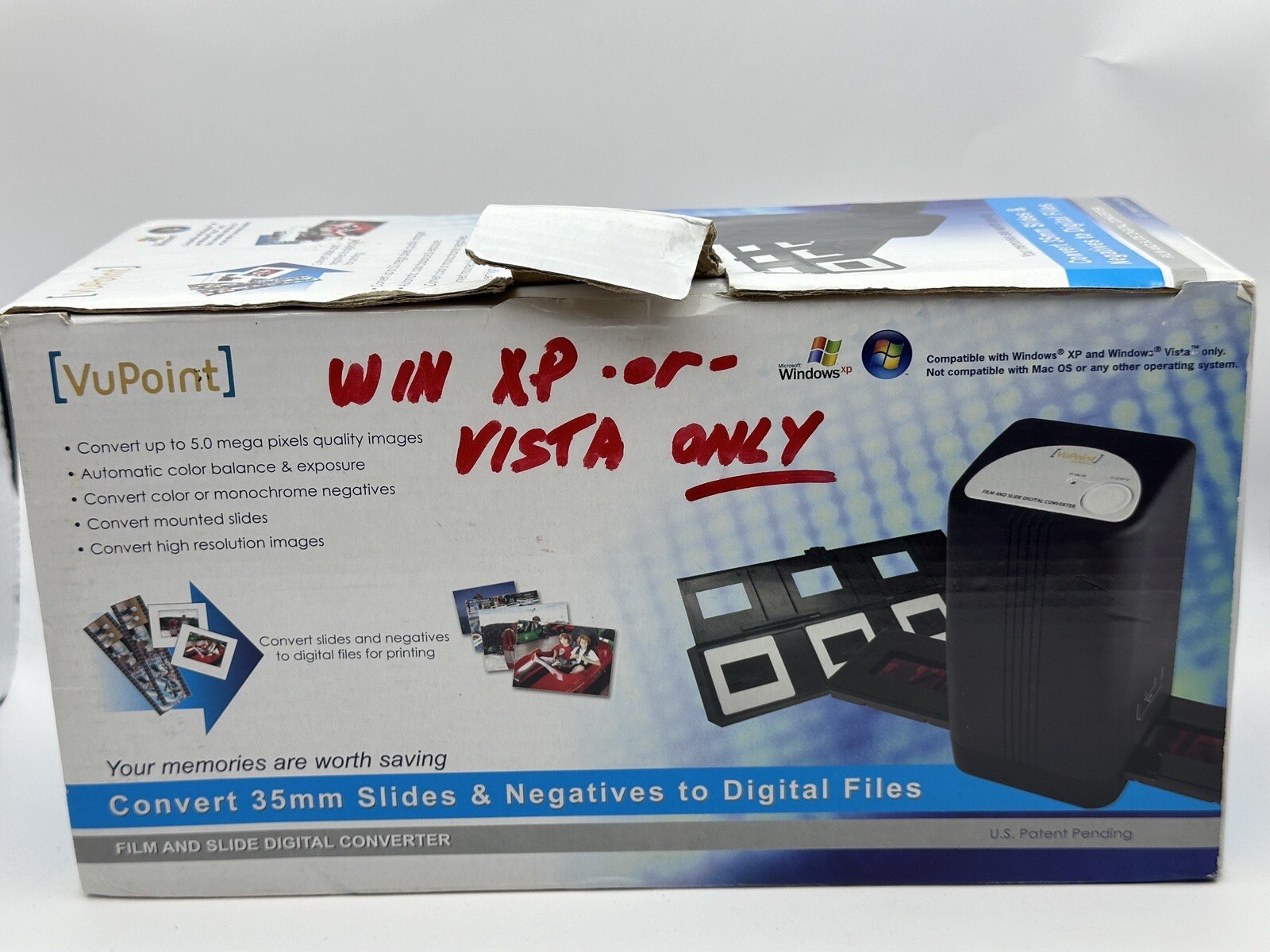VuPoint 35mm Slide & Negative Converter Digital Photo FS-CI-VP