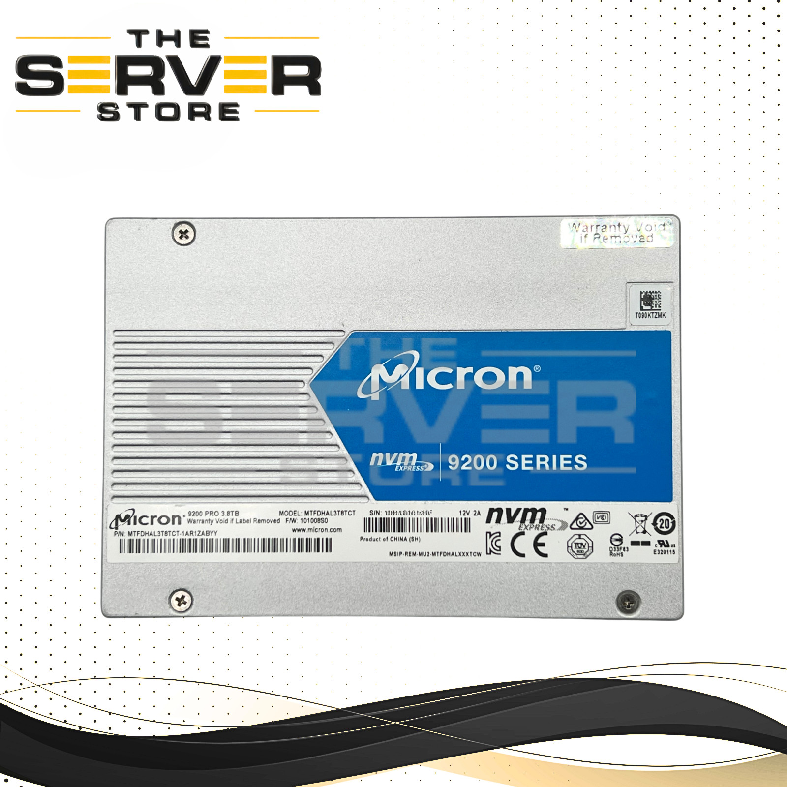 (89%-) Micron 3.84TB NVMe U.2 G3 x4 MU 2.5" SSD Micron 9200 PRO MTFDHAL3T8TCT