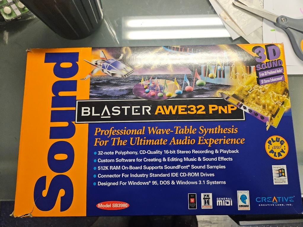 TESTED MINT Sound Blaster CT4670 - Complete in Box with Unreal special edition