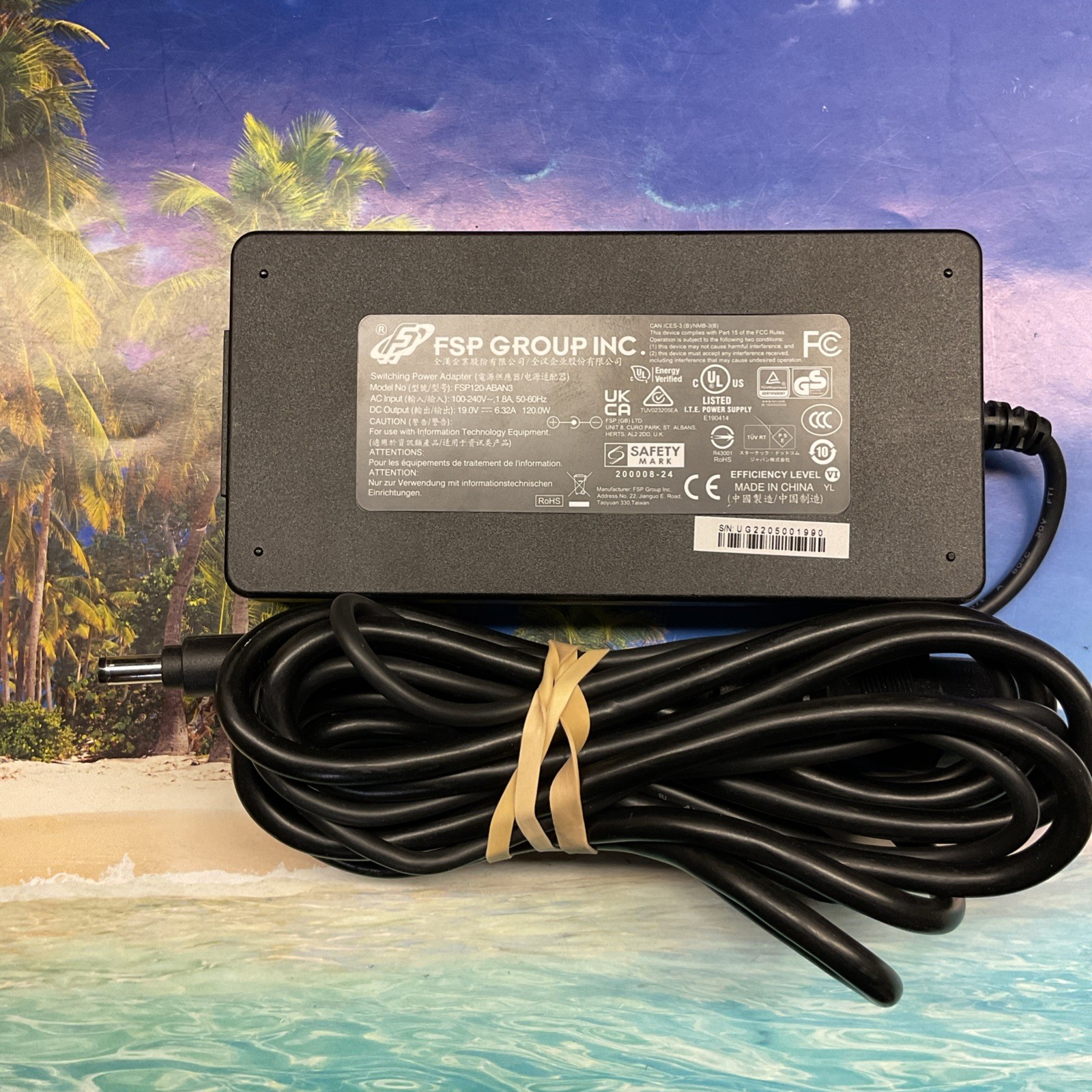 Genuine FSP 19V 6.32A 120W FSP120-ABAN3 AC Power Adapter 