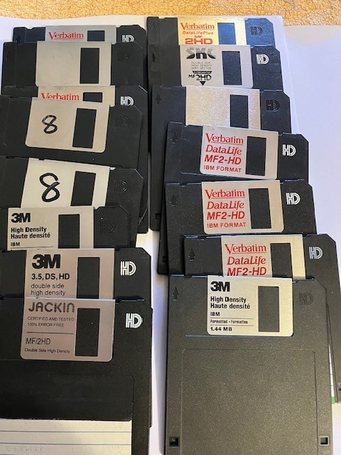 12x 3.5" FDD Floppy Disks 1.44MB 3M Imation Verbatim Sony BASF etc.