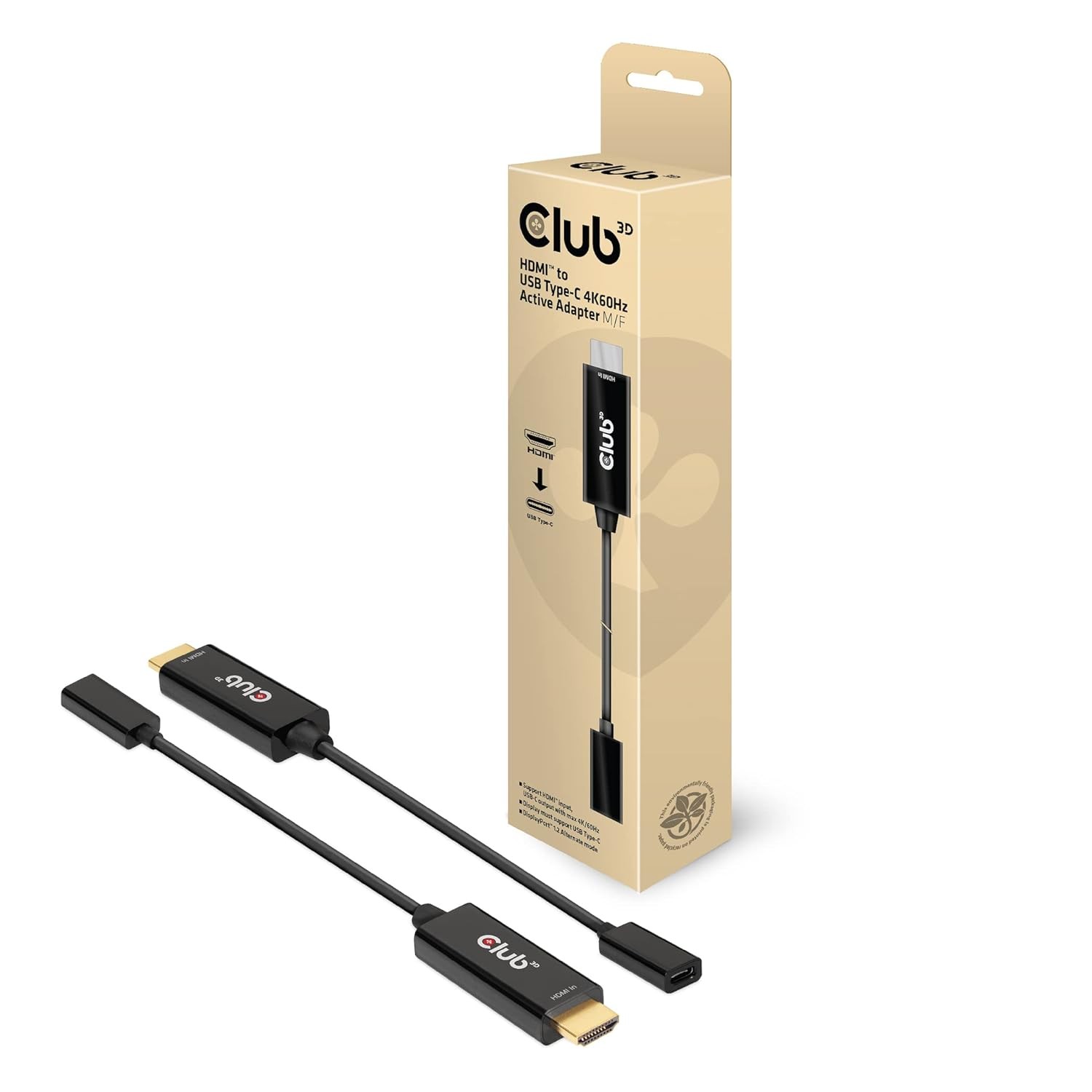 Club 3D 4K 60Hz HDMI to USB Type C Adapter CAC-1333