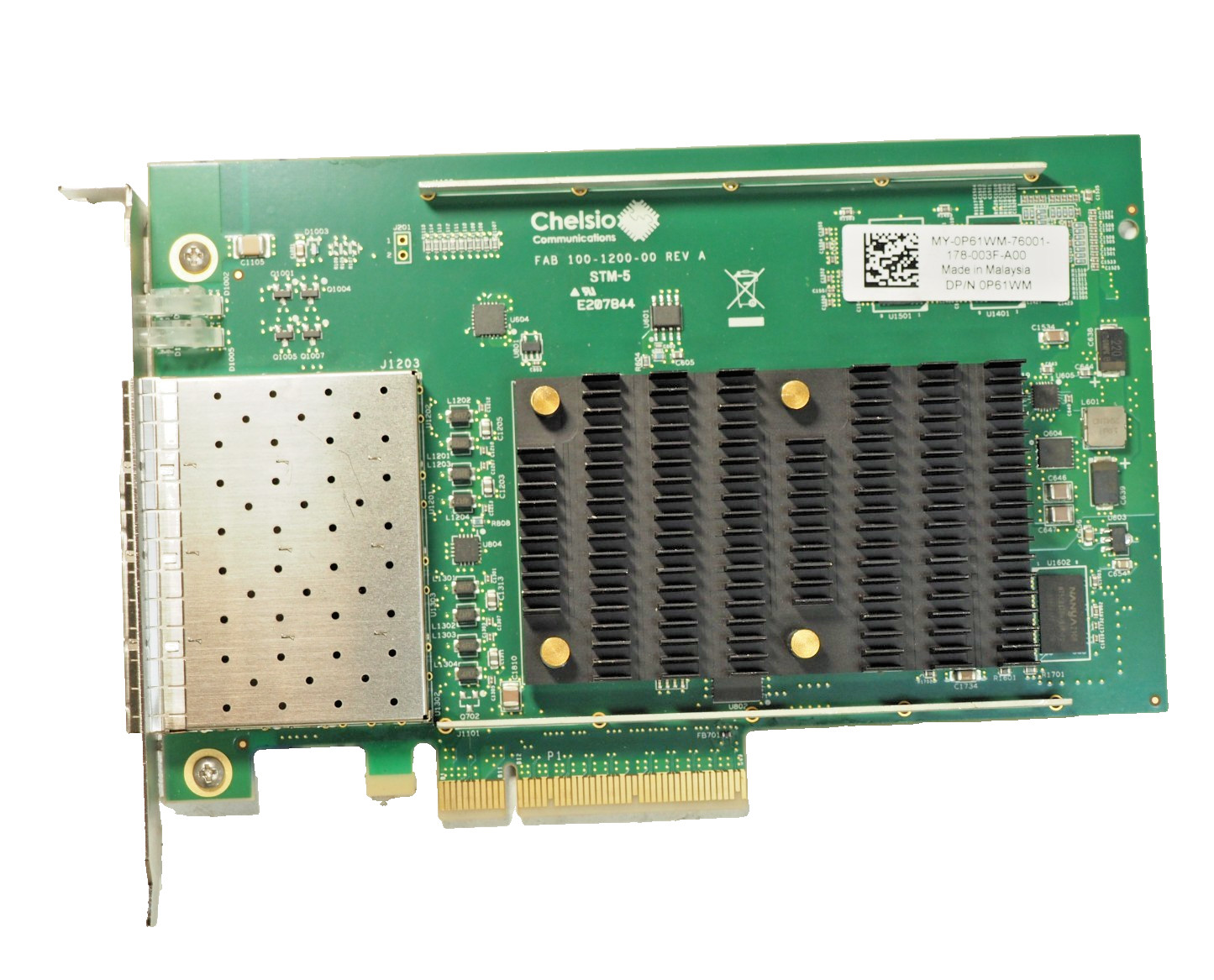 DELL P61WM Chelsio T540-CR 10GB PCIE 4-Port Fiber Adapter