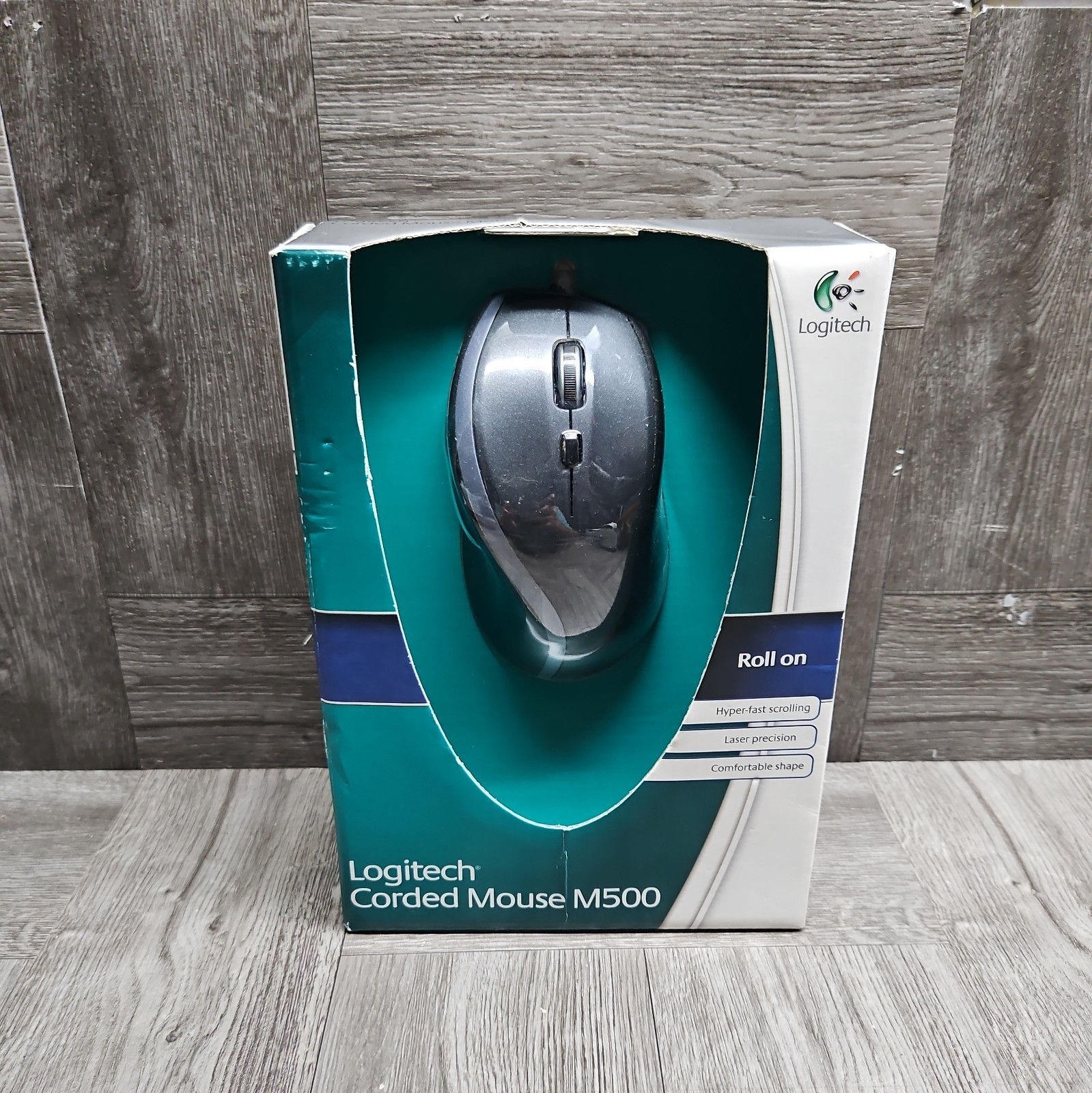 Logitech M500 Corded Standard Mouse (Black) OEM Genuine NOS