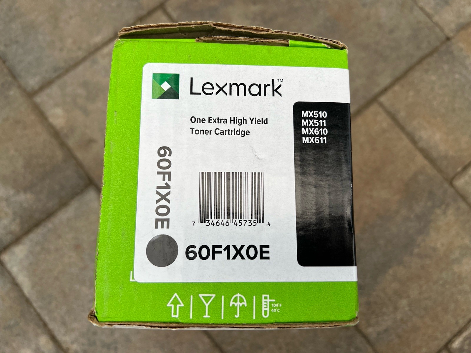 Lexmark 60F1X0E (601XE) Extra High Yield Toner Cartridge Genuine OEM Black