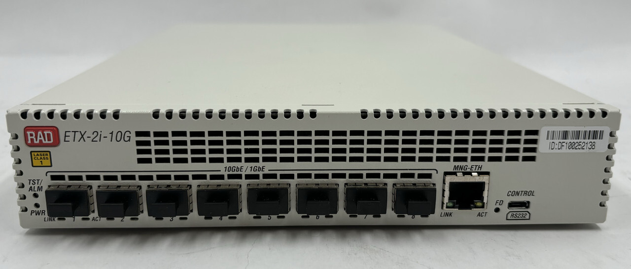RAD ETX-2I-10G 6253200000 CARRIER 10G ETHERNET DEMARCATION DEVICE