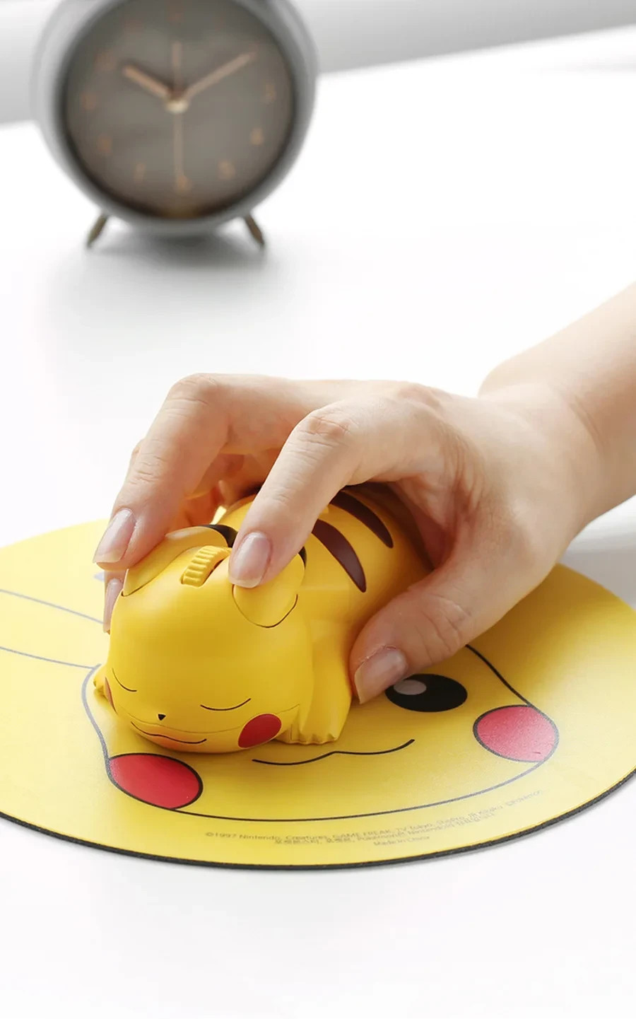 Pokemon Pikachu Figure Bluetooth Wireless Computer Mouse 1200dpi Korea Limited