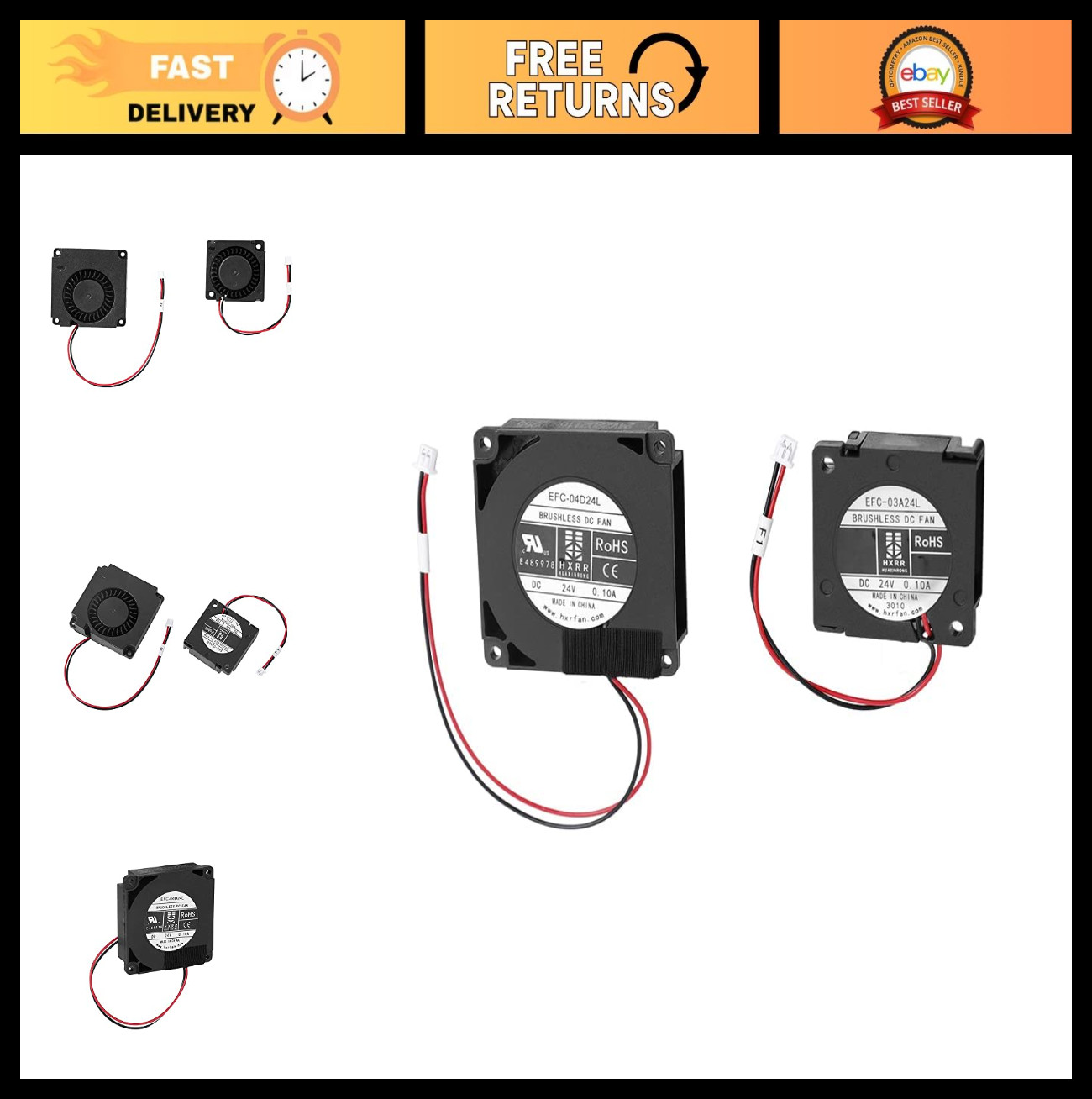 Sprite Extruder 4010 Blower & Axial Fans DC 24V for Ender 3 S1/Pro, CR-10