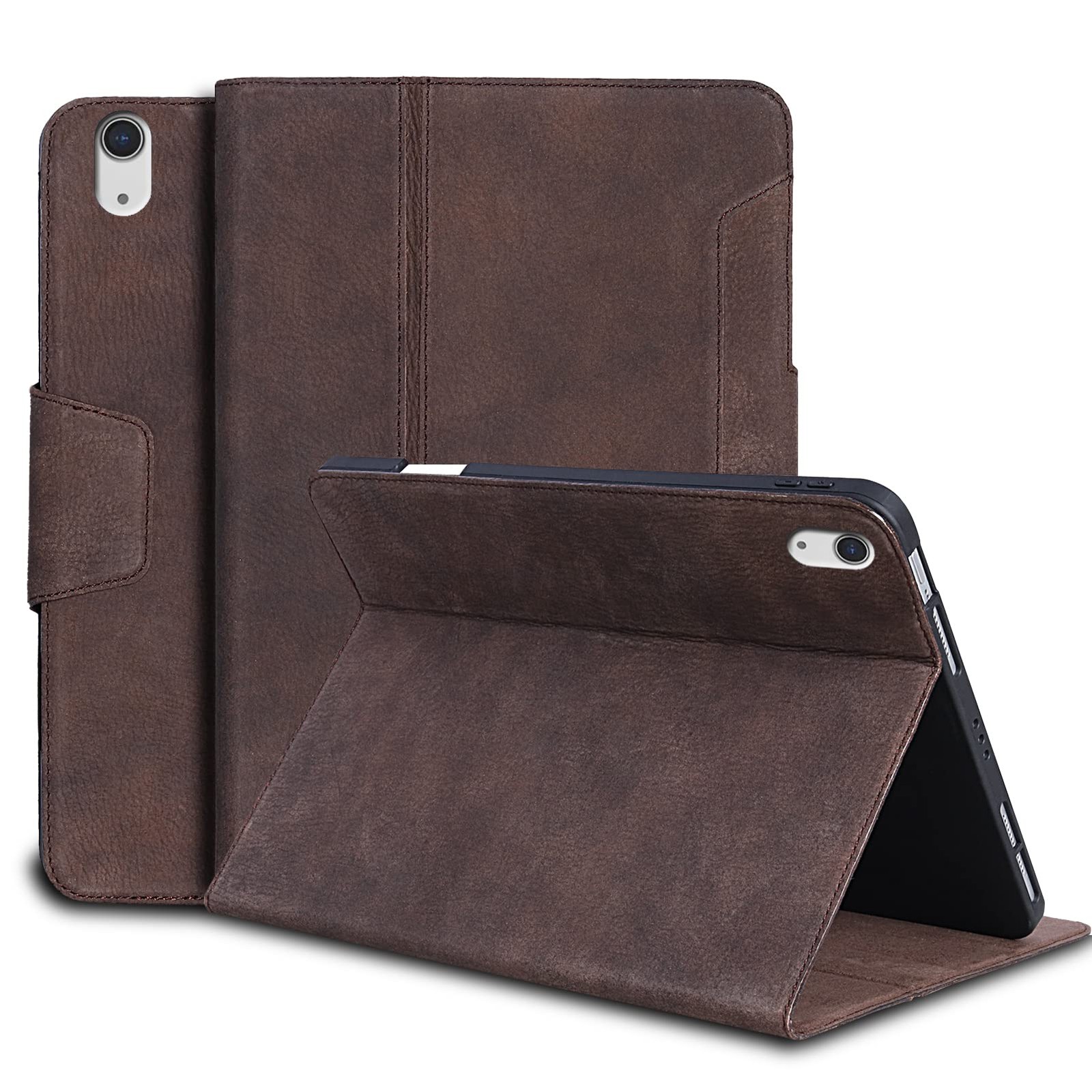 Gexmil Leather Case for iPad mini 7 A17 7th/6th, Sand dark brown