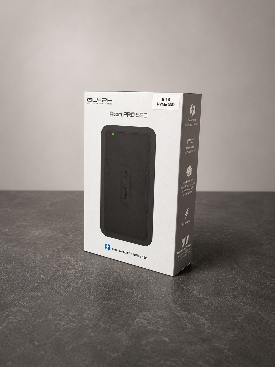 Glyph Atom Pro 8TB NVMe External SSD Thunderbolt 3 Factory Sealed A8000PRO2