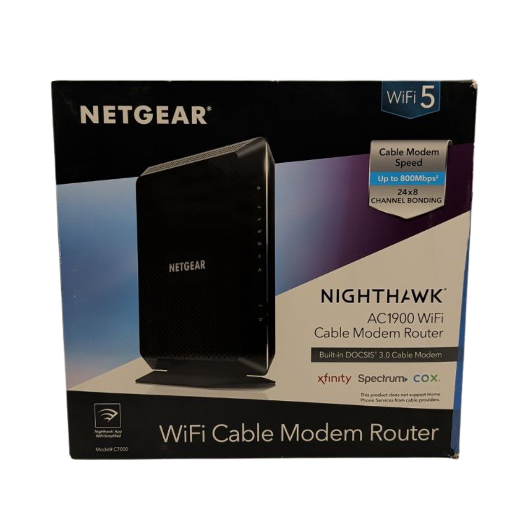 Netgear Nighthawk WiFi Router AC1900 Dual Band Wireless Internet Speed Gigabit