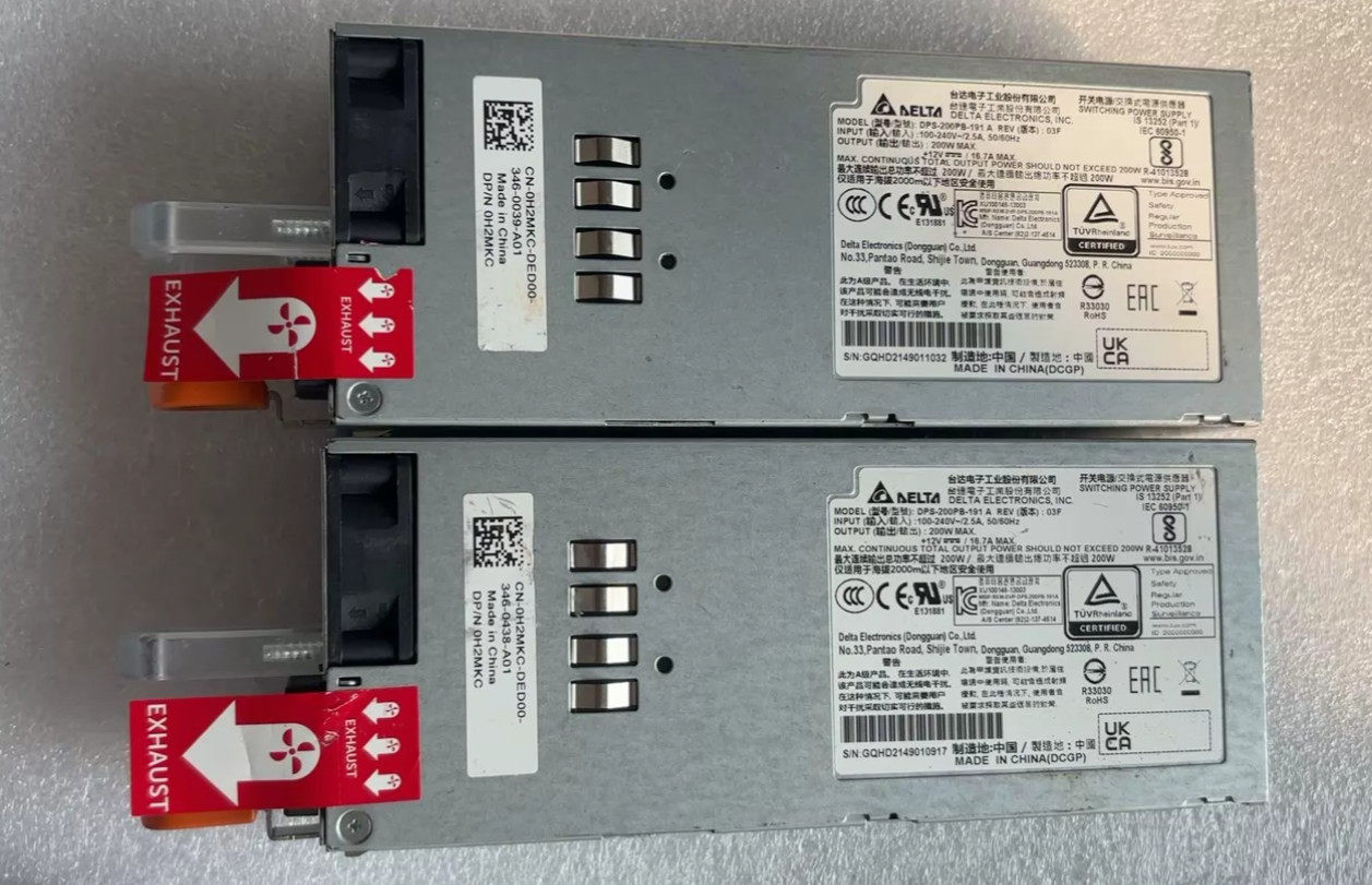 1pcs 0H2MKC H2MKC DPS-200PB-191 200W Hot Swap PSU Dell N3024 N3048 Switch