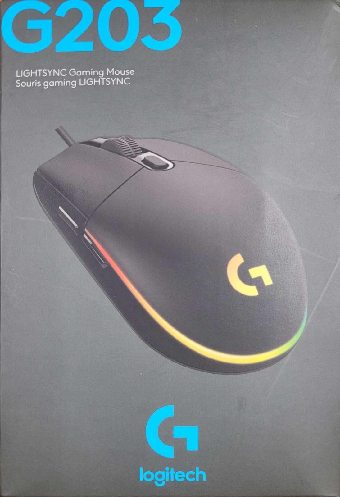 LOGITECH G203 LIGHTSYNC GAMING MOUSE 910-005790 BLACK **NEW**