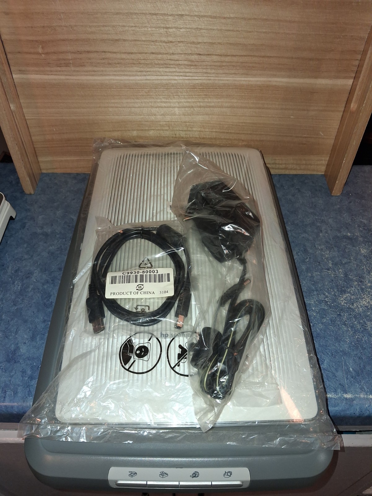 HP Scanjet 3970 Scanner Q3190A Brand New Never Used-Sealed Power Cord & Cable  