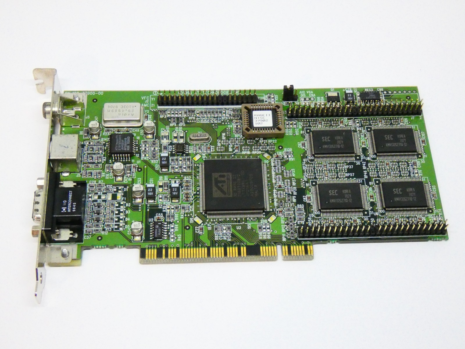 ATI 3D Rage II TVOUT 109-37900-00 4MB VGA Card - PCI Slot