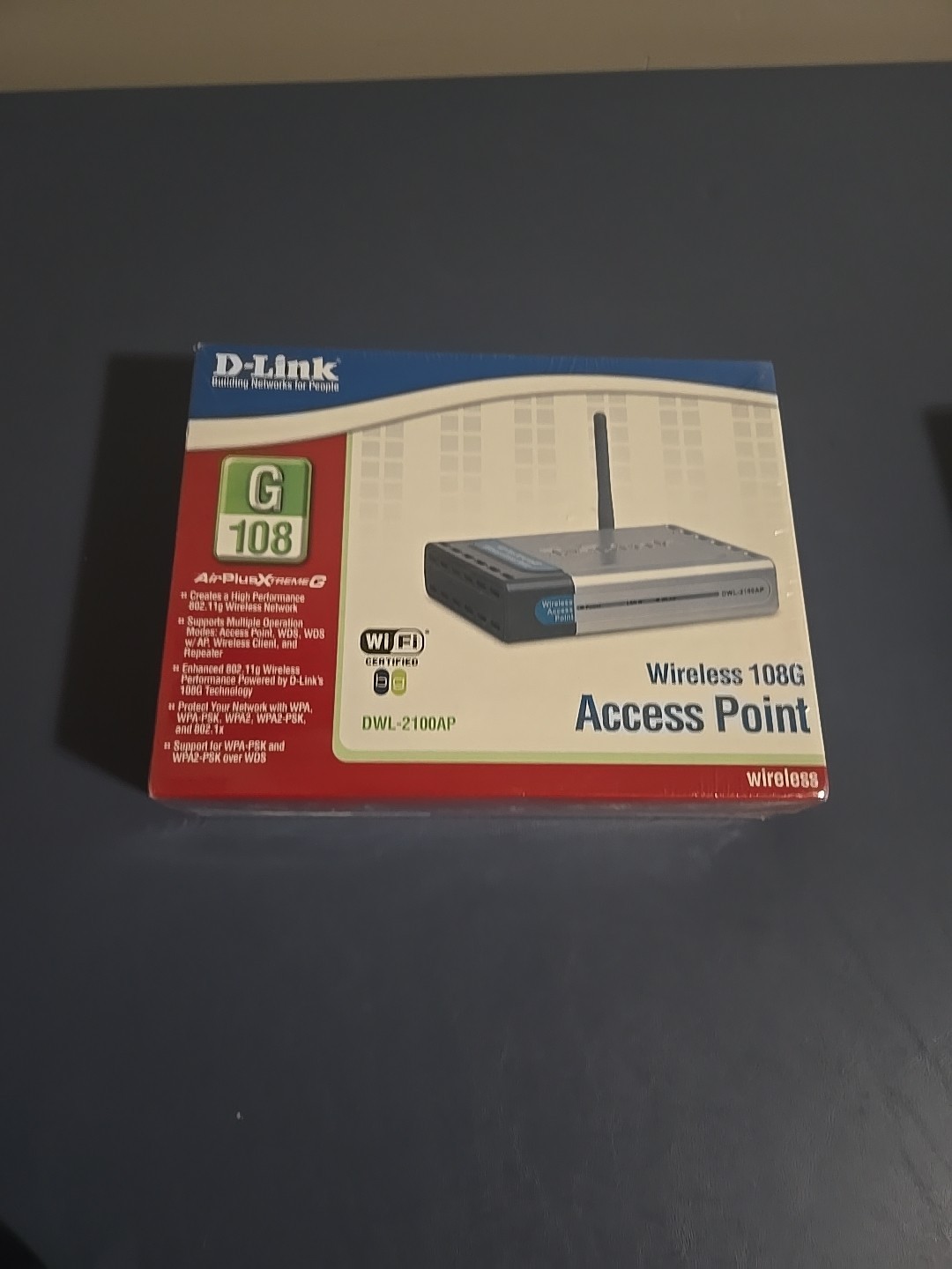 D-Link DWL-2100AP - 802.11b/g - Wireless 108G Access Point - NEW OPEN BOX