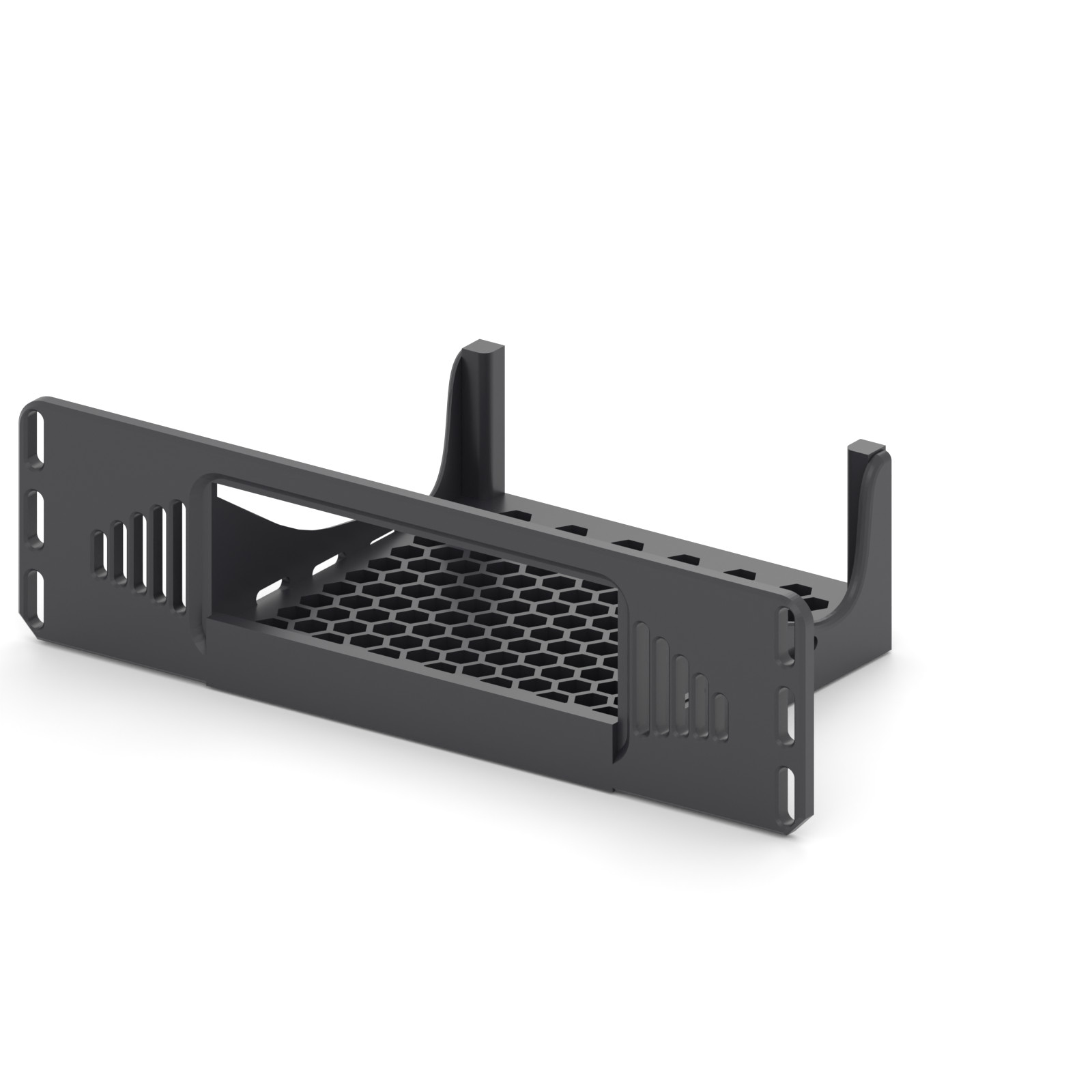 10 Inch Rack Mount 1.5U for Beelink EQ14 Mini PC N150 Homelab Black PETG Tray