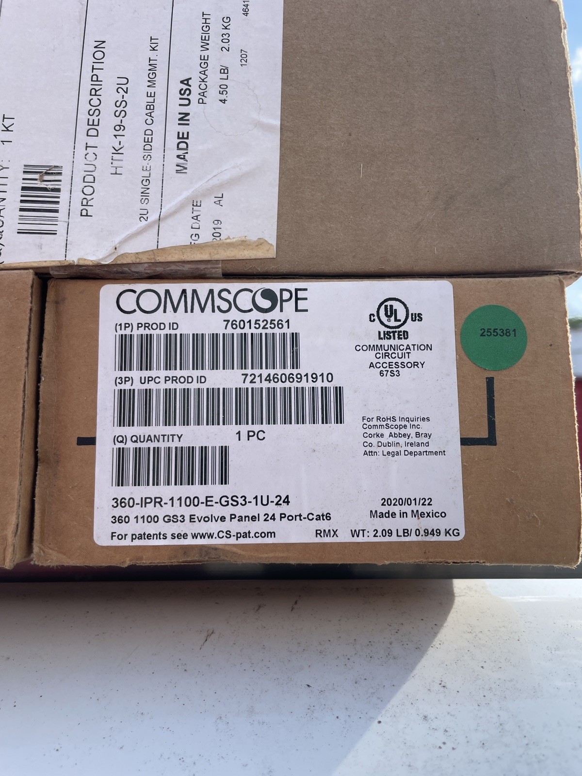 CommScope 360-IPR-1100-E-GS3-1U-24 Evolve 24 Port Cat6 Patch Panel 760152561 NEW