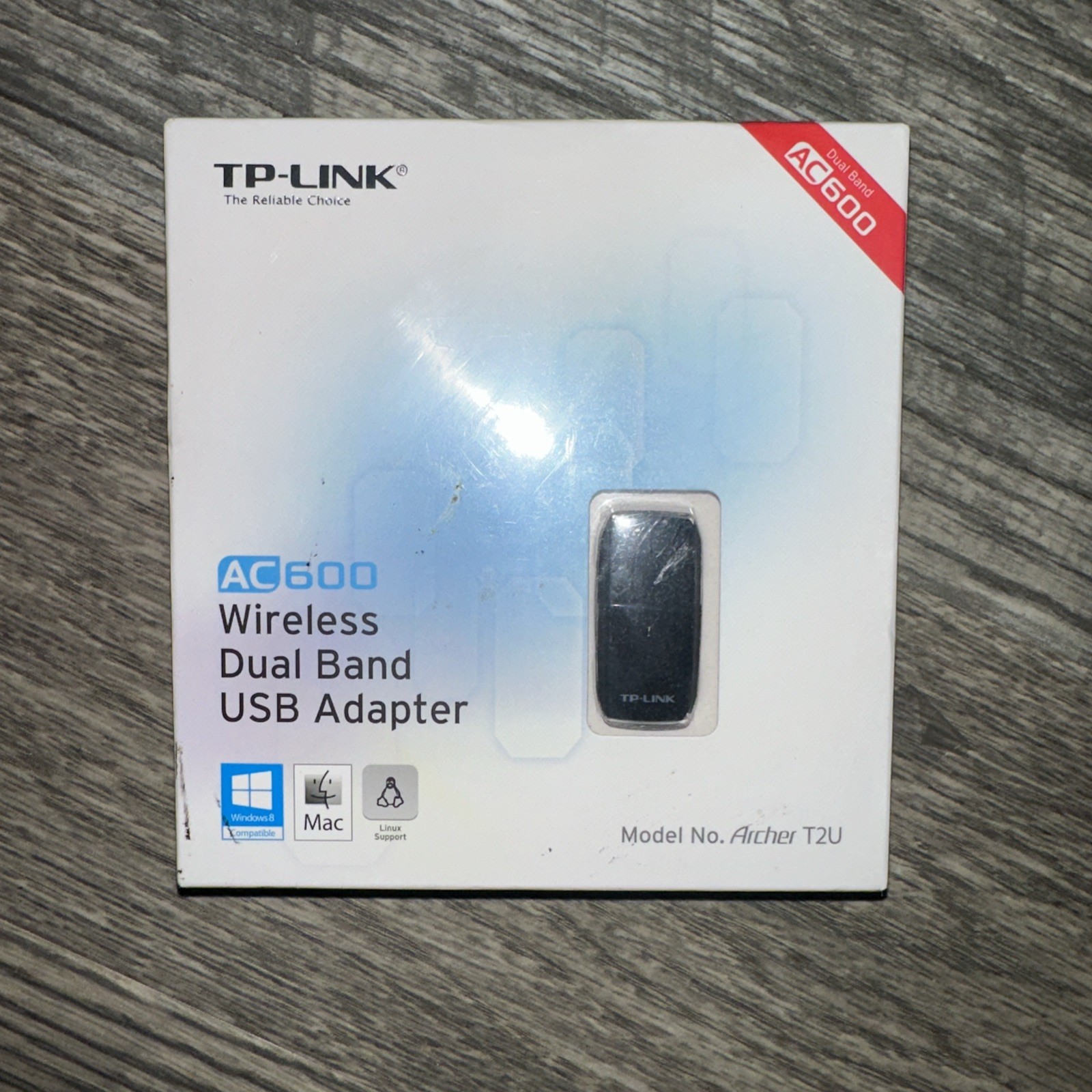 NEW TP-LINK AC600 Wireless Dual Band USB Adapter Model No. Archer T2U