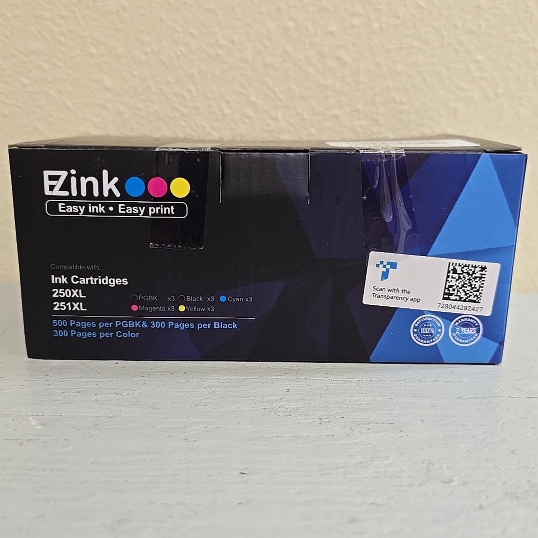 EZink Ink Cartridges PGI250XL, CLI251XL (15 Pack) All Sealed (EXP: 28/03/2024)