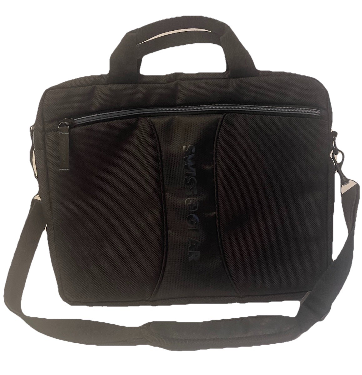 SWISS GEAR The Jett Black  Laptop Tablet Messenger Bag Slim Case 11"x14"