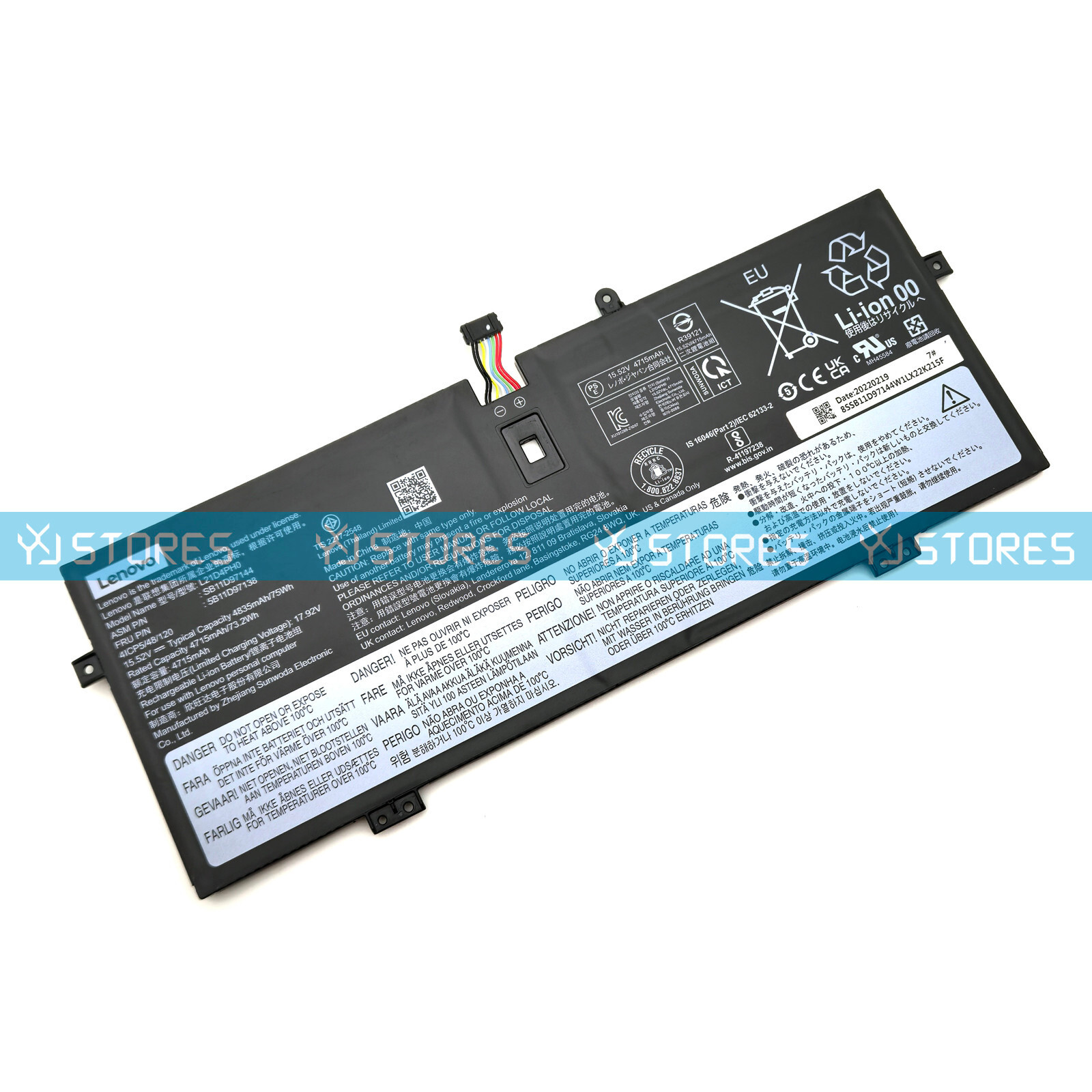New Genuine L21B4PH0 L21C4PH0 Laptop OEM Battery for Lenovo Yoga 9 14IAP7 14IRP8