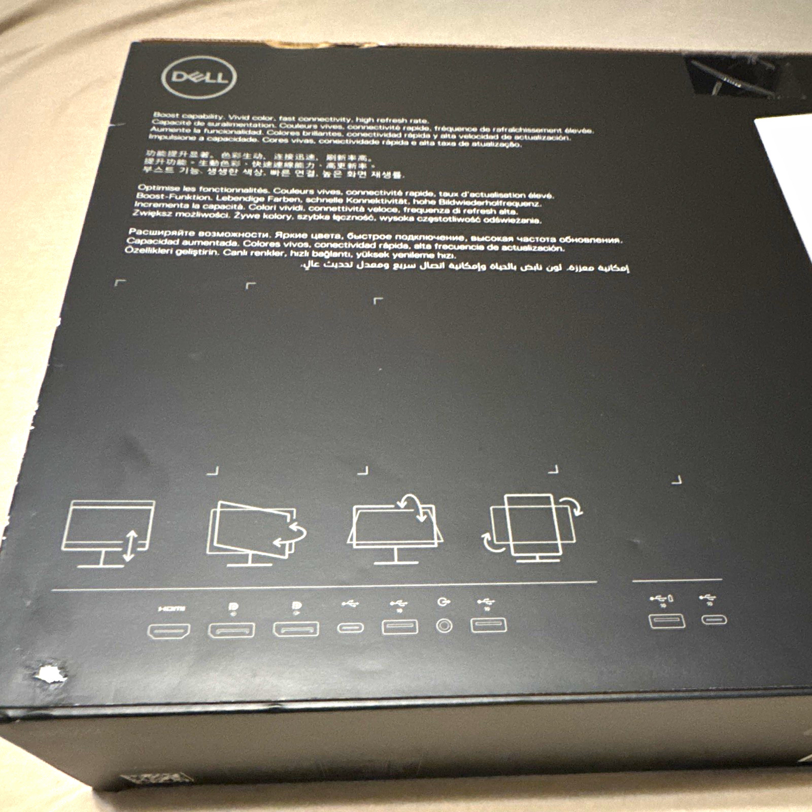Dell UltraSharp 27 Monitor 27in QHD 2560x1440 IPS Black 120Hz Tiltable