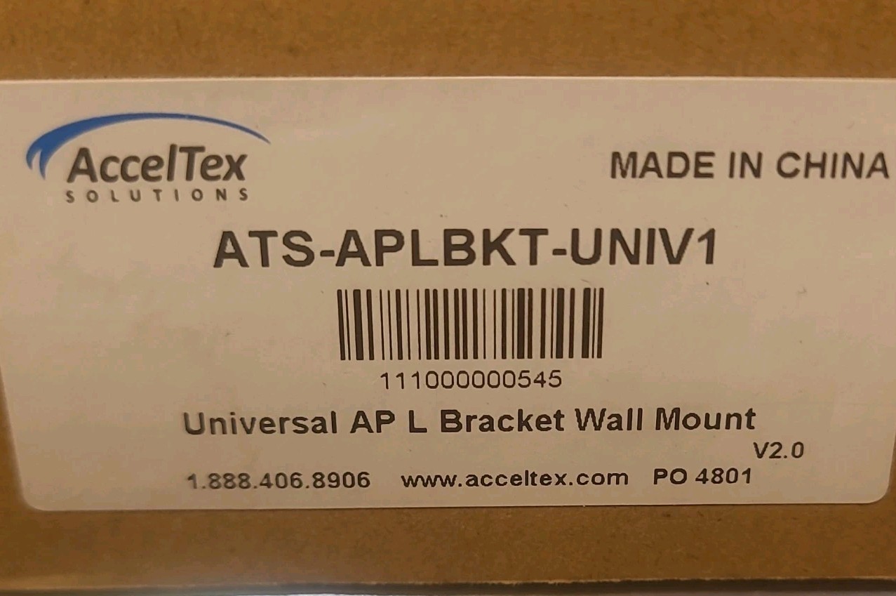 Acceltex Universal AP L-Bracket Wall Mount White ATS-APLBKT-UNIV1