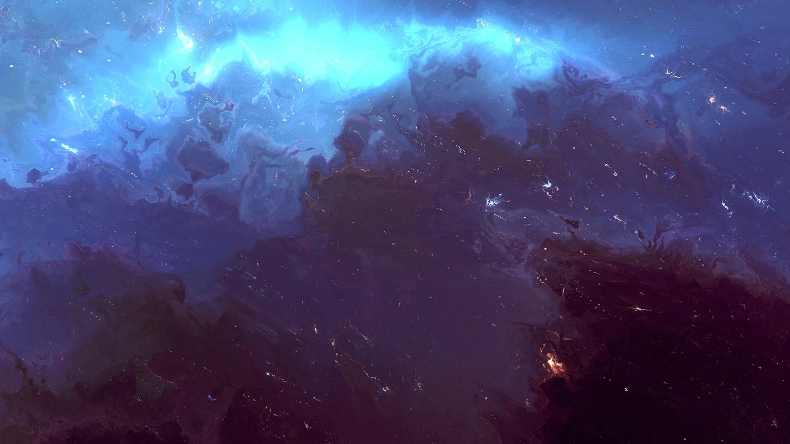 Landscape abstract art dark Custom Gaming Mat Desk