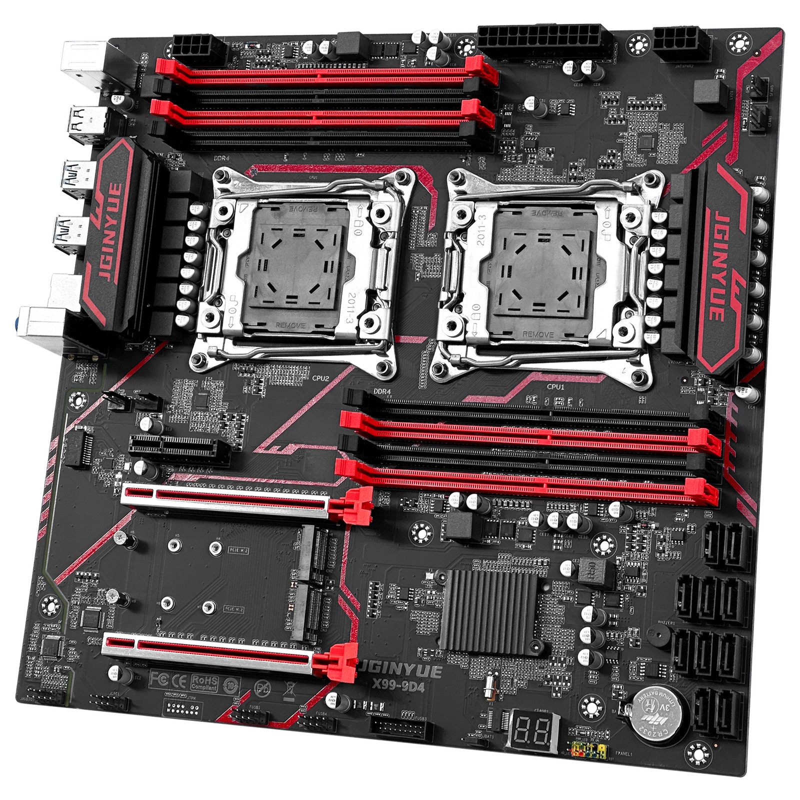 1Pc X99-9D4 Dual CPU Motherboard LGA 2011-3 Intel Xeon E5 V3 DDR4 Mainboard