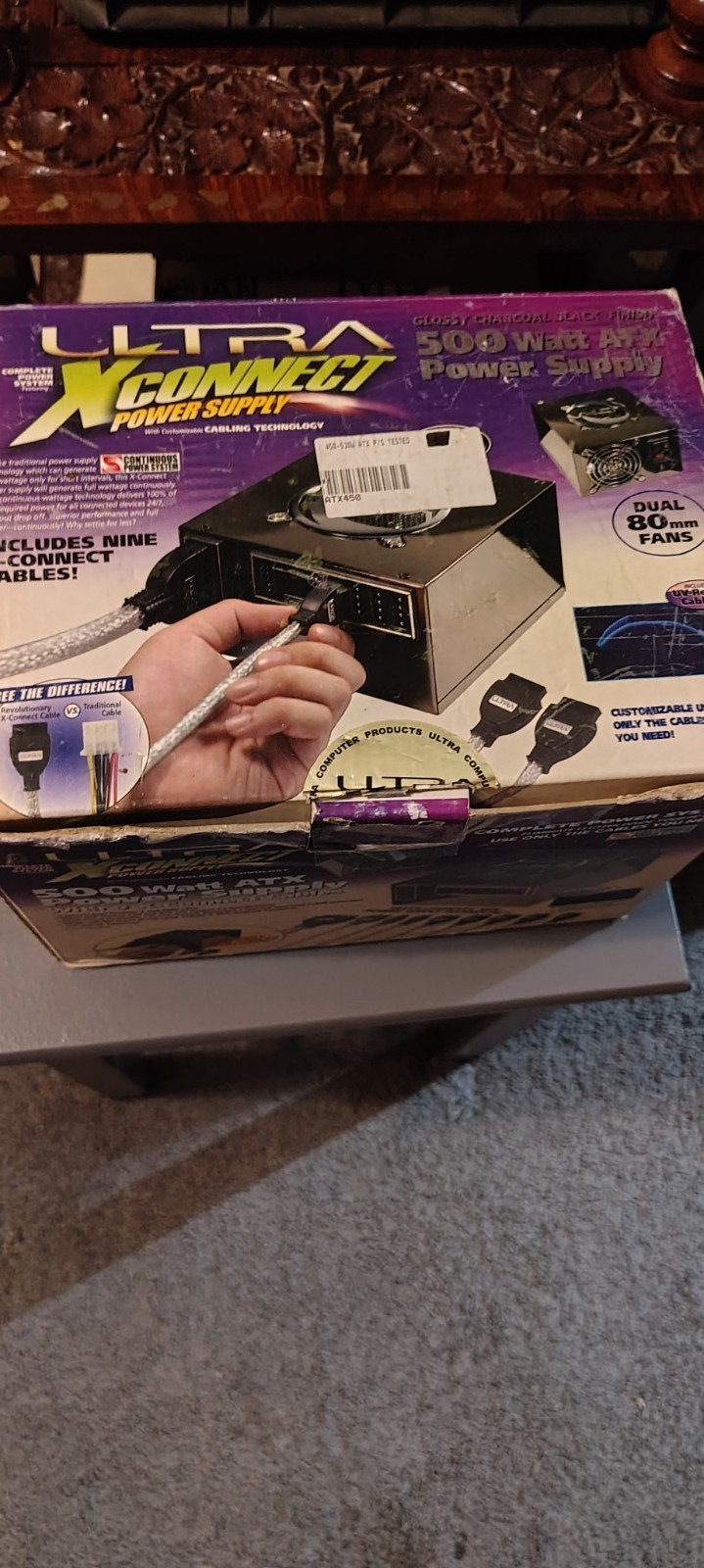 ~•~  Ultra  X-Connect 500 Watt ATX Power Supply Including 9&8 X-Connect  Cable 