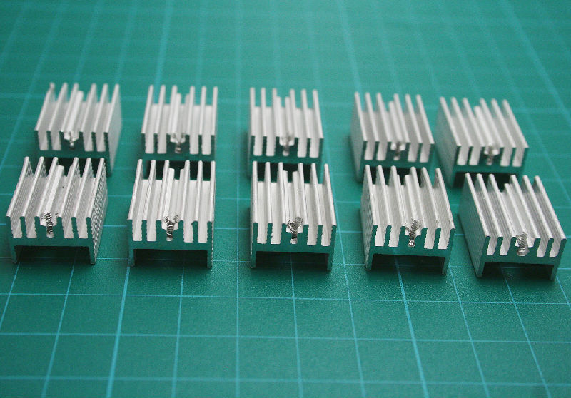 Heat sink 20x15x10mm aluminum radiator LED power transistor TO-220 40pcs