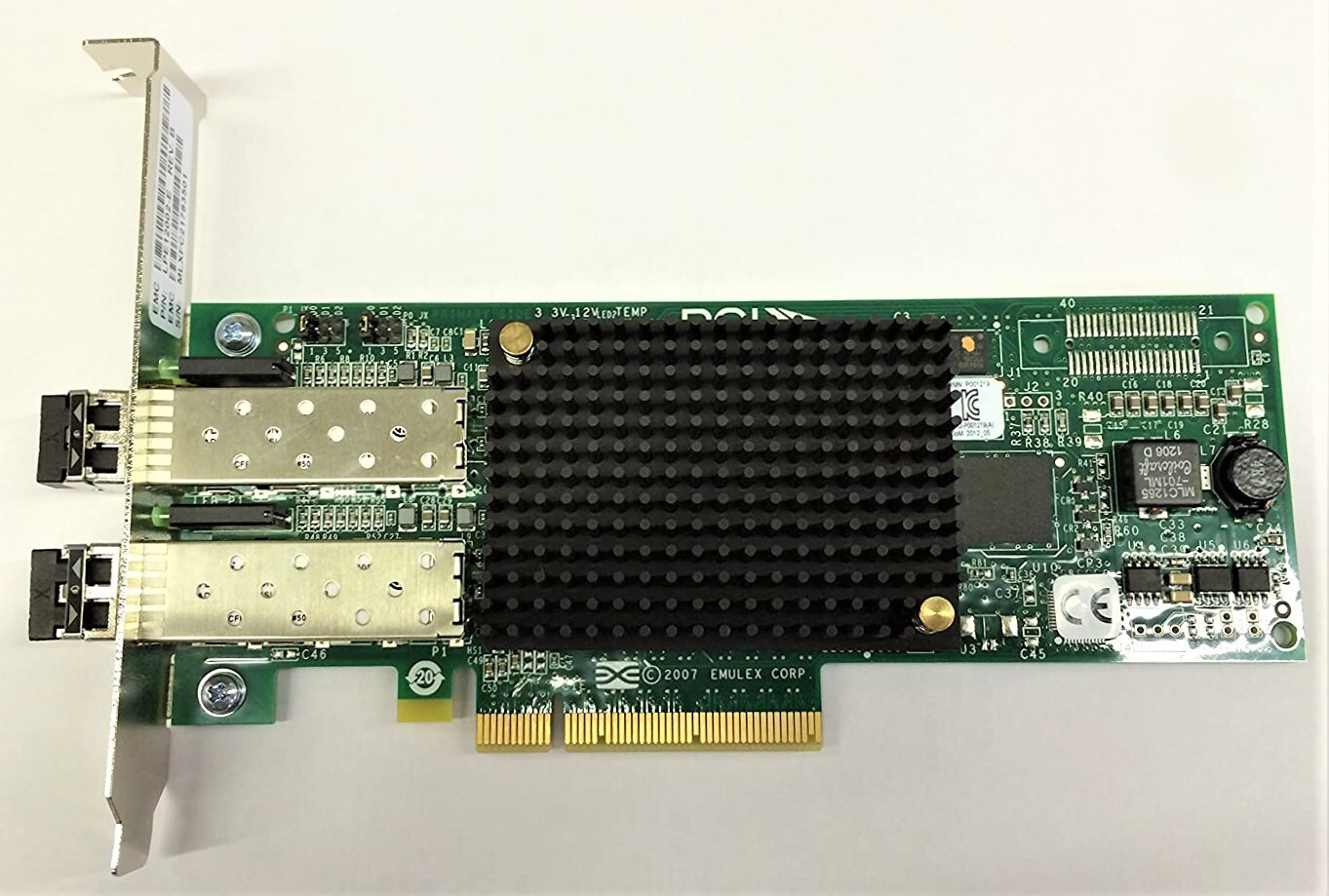 EMC EMULEX LPE12002-E REV:B 8GB/S S-PORT FC PCIE HBA SW DIAG OPTICS - NEW