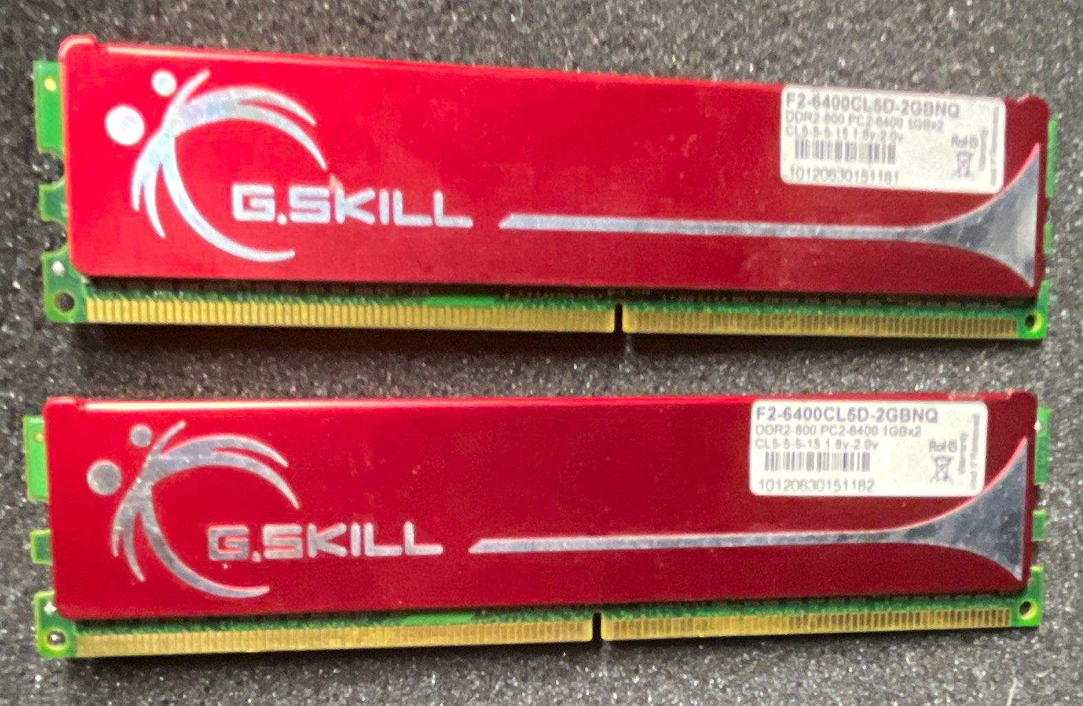 G.SKILL 2GB (2x1GB) DDR2 PC2-6400 240-Pin DIMM Non-ECC
