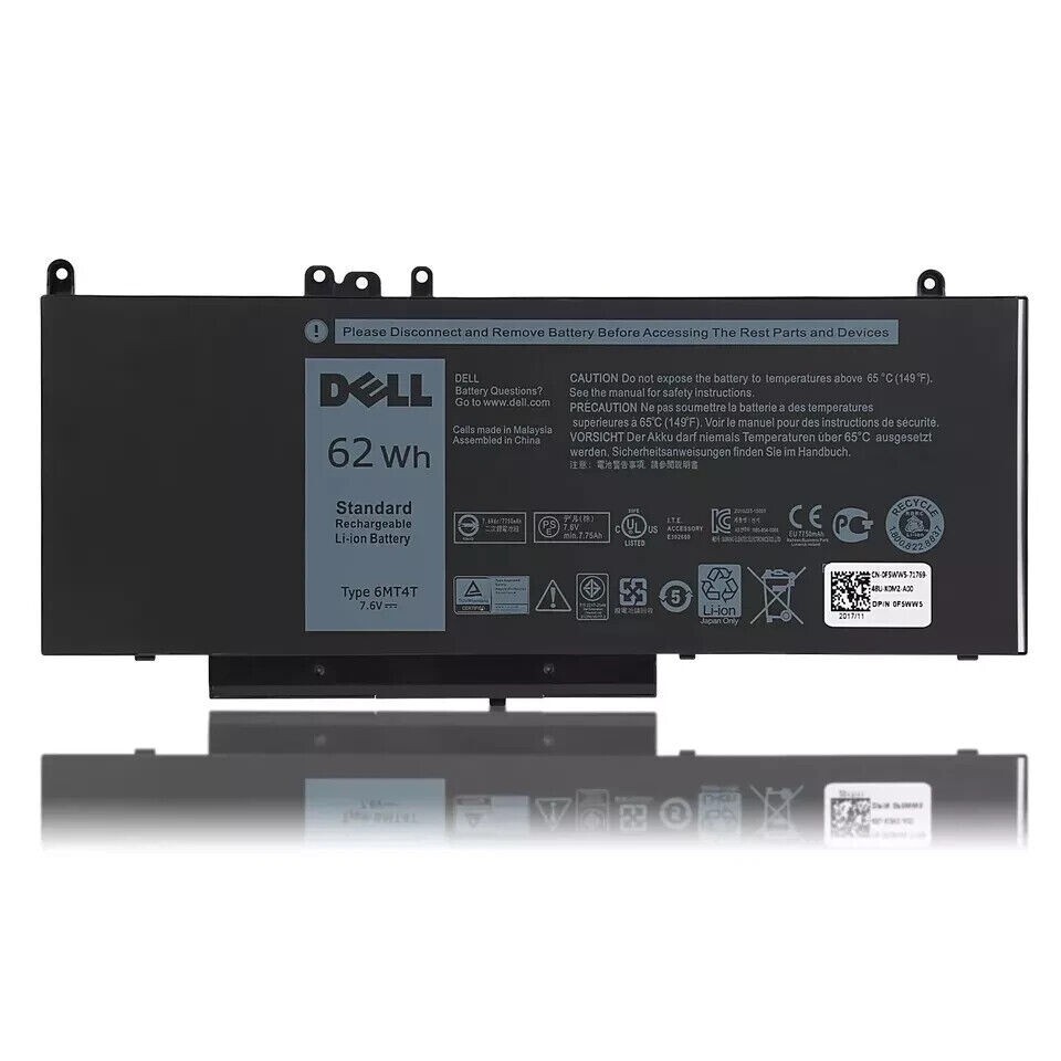NEW OEM 6MT4T Battery For Dell Latitude 14 5470 E5470 15 5570 E5570 79VRK 62Wh