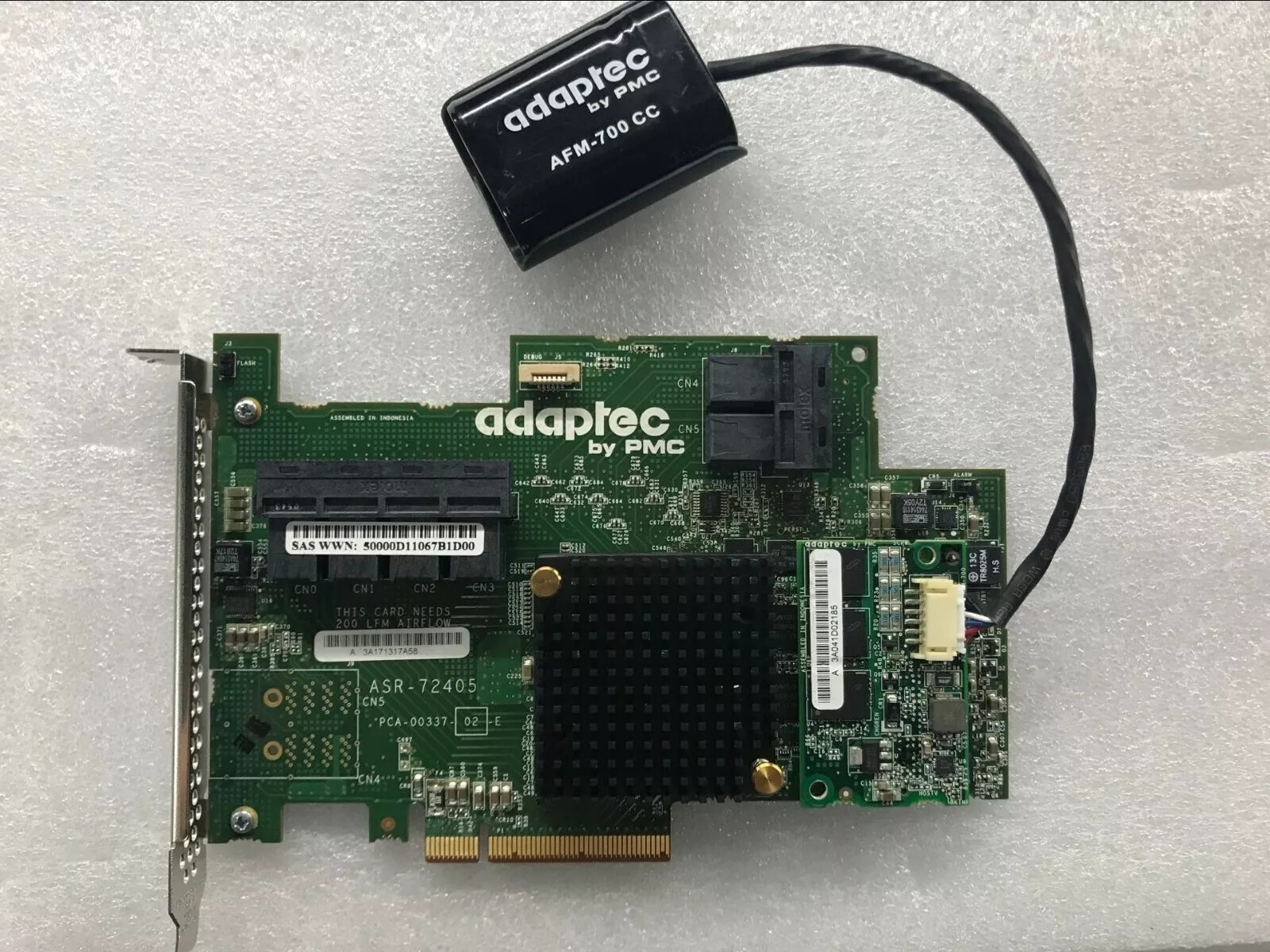 ASR-72405 ADAPTEC 2274900-R SAS/SATA 6GBPS 1GB CACHE PCI-E RAID card battery