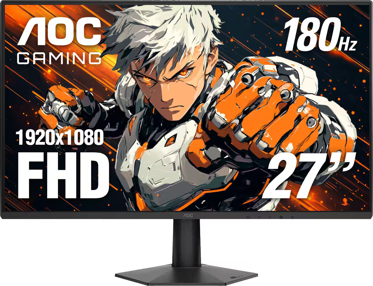 AOC - 27G50F2 27" IPS Panel, LED, FHD, G-Sync Compatible, 180hz Gaming Monito...