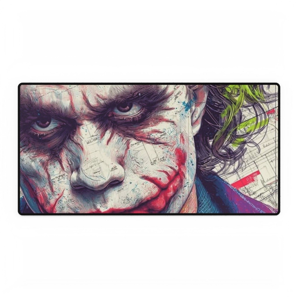DC Comics Joker Close-Up Portrait Movie Logo Mouse Pad Desk Mats