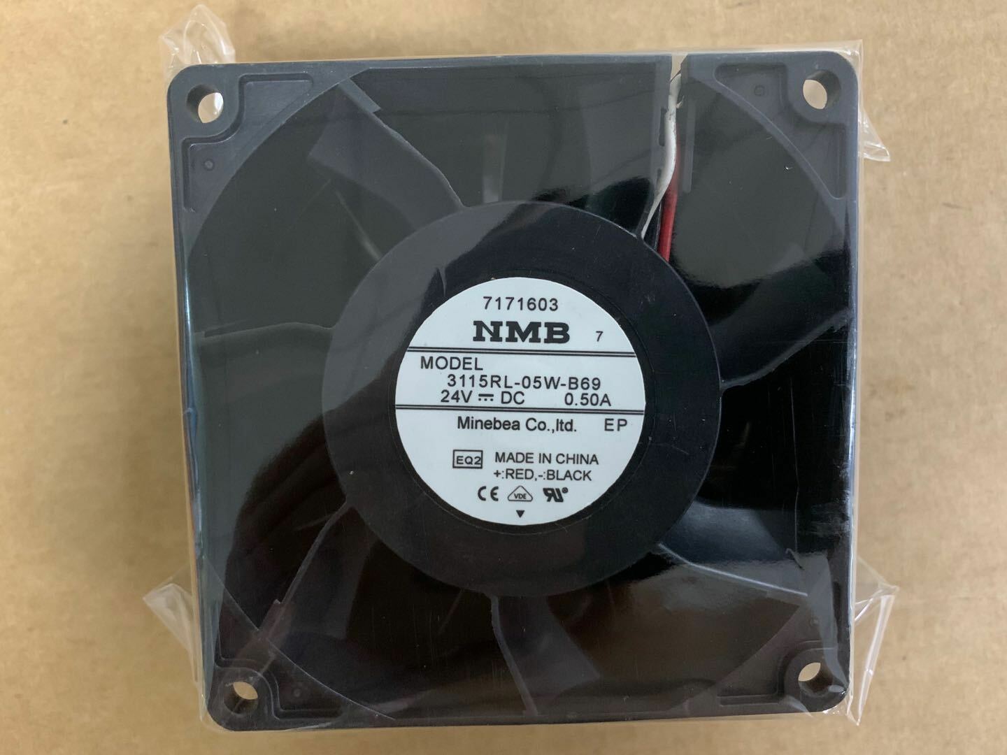 1pcs 80*80*38mm For NMB 3115RL-05W-B69 DC 24V 0.50A Inverter Cooling fan 3pin