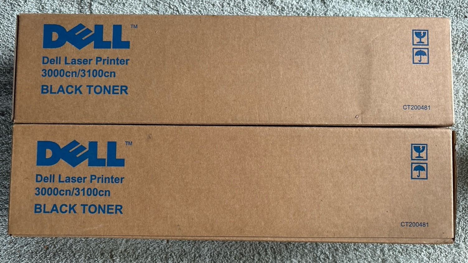 Dell 3000cn / 3100cn Toner Cartridge Set (2-Pack) OEM Genuine