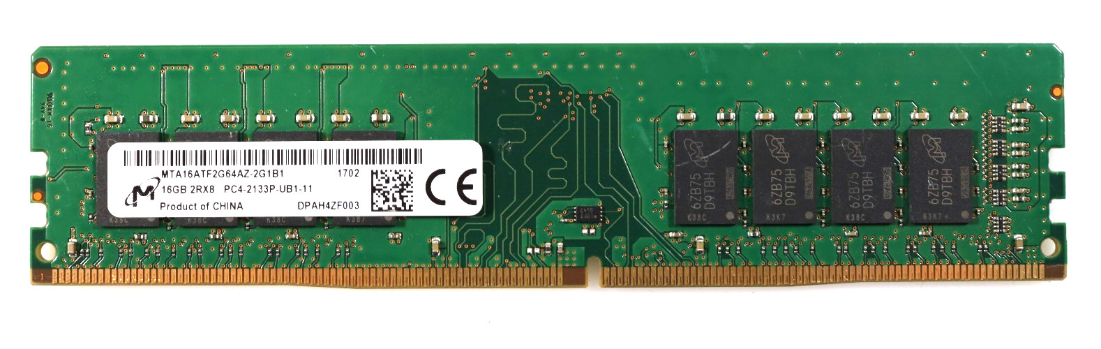 16GB Micron MTA16ATF2G64AZ-2G1B1 DDR4 PC4-2133P UDIMM Desktop Memory
