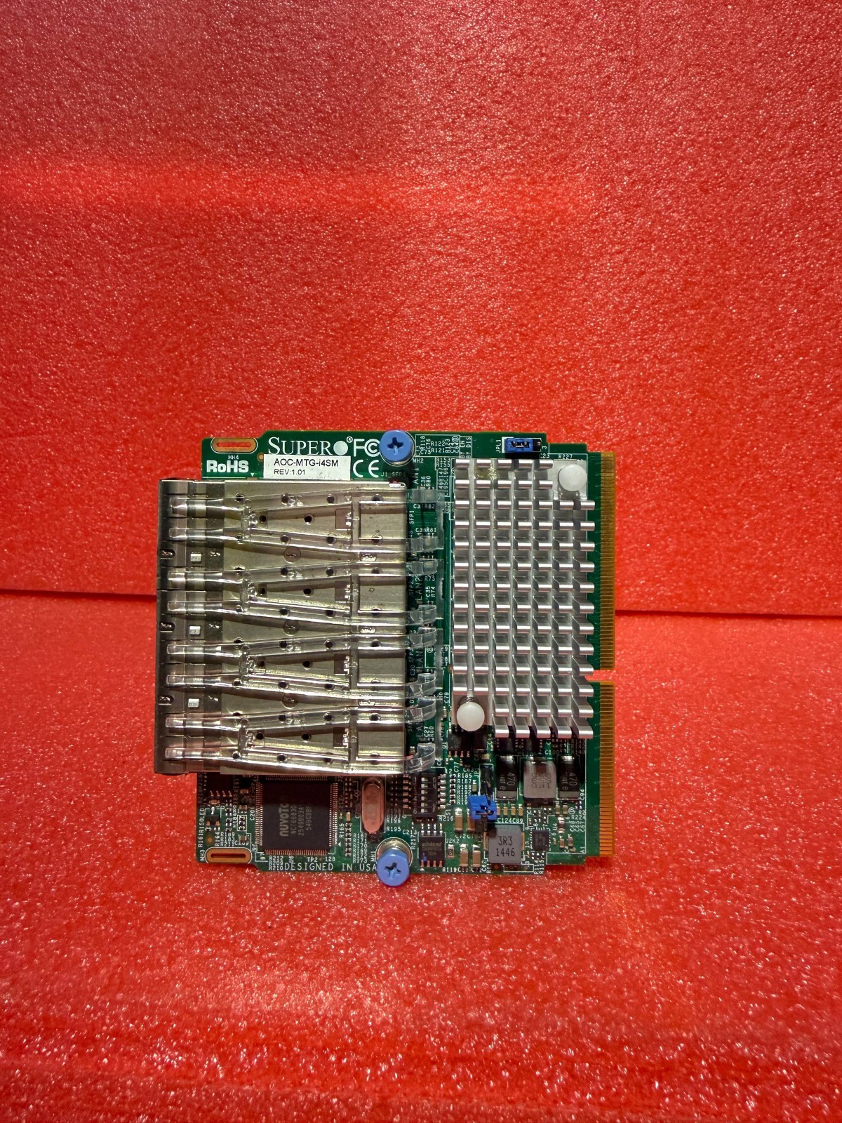 Supermicro AOC-MTG-i4SM SIOM Quad Port SFP+ PCIe Ethernet Adapter