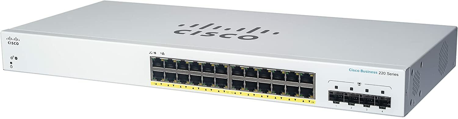 Cisco Business - CBS220-24T-4G-NA - 4G Smart Switch 24 Port GE